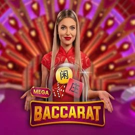 Mega Baccarat logo – Live Casino by Pragmatic Play at Winbeatz Casino